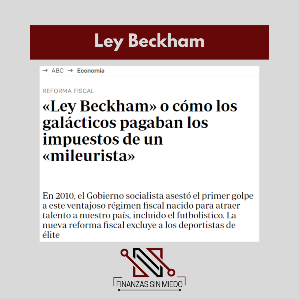 Ley Beckham Finanzas sin miedo